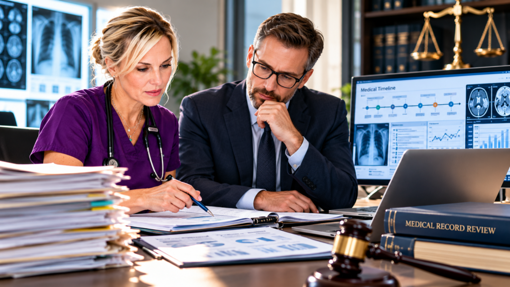 Medical record review for attorneys in a complex malpractice case